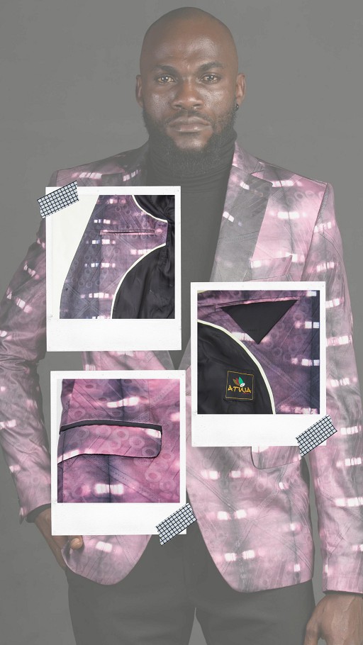 blazer Rose Gris - atwadesign